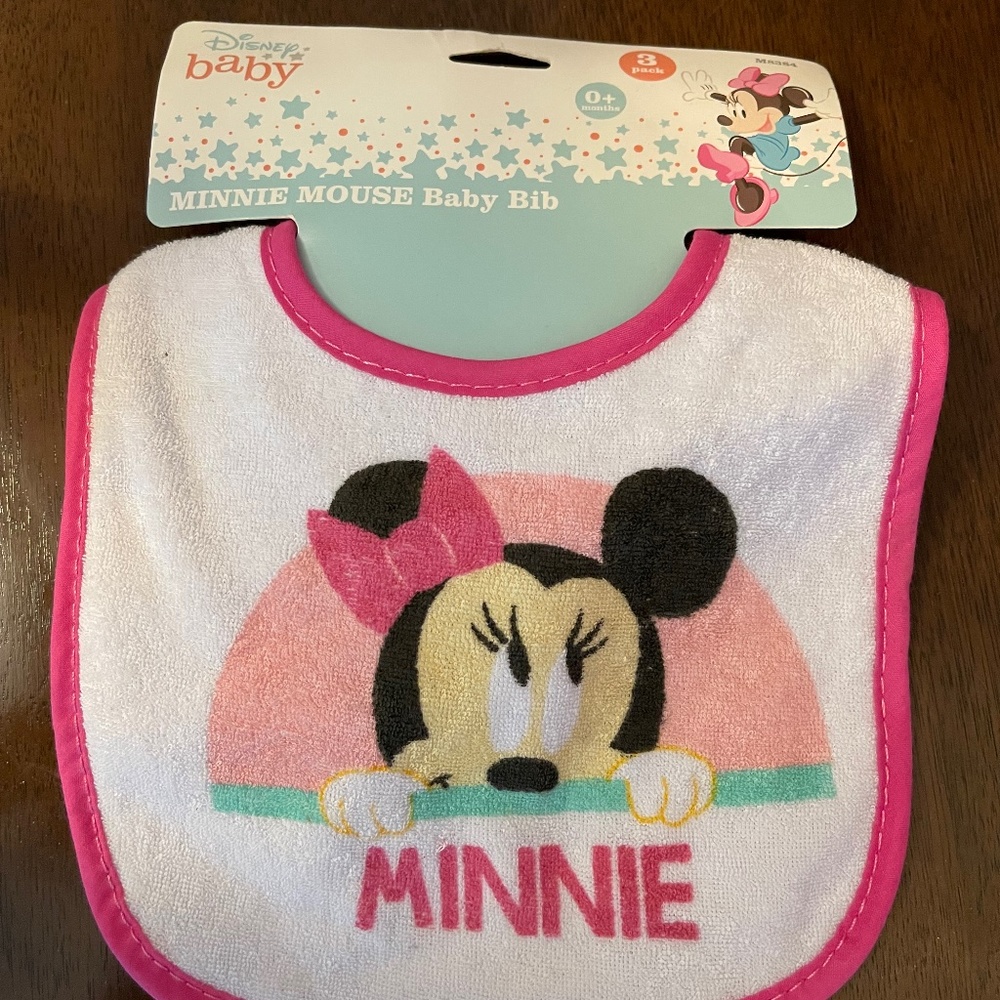 Minnie Mouse bib 3 pack